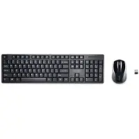 Kensington Pro Fit, Volle Größe (100%), Kabellos, RF Wireless, QWERTY, Schwarz, Maus enthalten