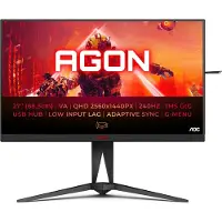 AOC AGON 5 AG275QZN/EU, 68,6 cm (27"), 2560 x 1440 Pixel, Quad HD, 1 ms, Schwarz, Rot