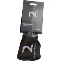 Neversecond x HYDRAPAK Soft Flask Trinkflasche 200 ml | schwarz