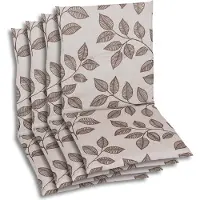 GO-DE Textil, Sesselauflage Niederlehner, 4er Set, Farbe: braun-beige, Maße ca.: 98 cm x 48 cm x 5 cm, Rückenhöhe: 50
