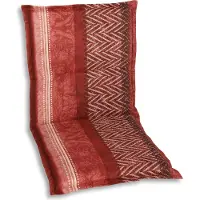 GO-DE Textil, Sesselauflage nieder, Zick Zack Streifen rot, 19248-02