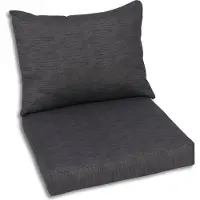 GO-DE Textil, Loungekissen Lounge-Sitzecke, Einzelset, Farbe: anthrazit, Maße ca.: 60 bzw. 40 cm x 60 cm x 12 bzw. 15 cm, Rückenhöhe: 40