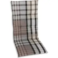 GO-DE Textil, Sesselauflage Hochlehner, Einzelauflage, Farbe: braun, Maße: 118 cm x 48 cm x 5 cm, Rueckenhoehe: 70 cm