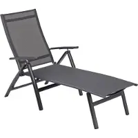 Kettler Legato Curve Klappliege anthrazit/anthrazit Aluminium/Outdoorgewebe