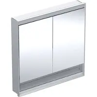 Geberit ONE Spiegelschrank mit ComfortLight, 2 Türen, Unterputzmontage, mit Nische, 90x90x15cm, 505