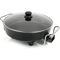 Princess 162367 XL Snackpfanne – Elektrische Snackpfanne – Mit Deckel – Einstellbarer Thermostat – 1800 W – Leistungsstarkes Doppelheizelement – Groß – 5,4 Liter – 1,5 Meter langes Kabel