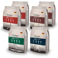 Venandi Animal - Probierpaket Huhn, Rind, Lachs, Lamm 6x300 g Futter