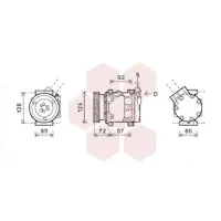 VAN WEZEL Kompressor, Klimaanlage 4300K468