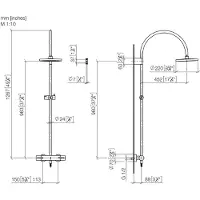 Dornbracht 34459892-06 Shower Pipe Tara.