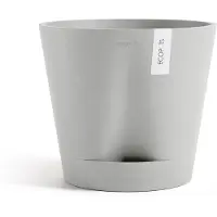 Ecopot's Blumentopf "Venice 2 40 Weißgrau", für den Innenbereich