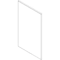 Buderus Vorderwand IVT/Bu unten weiß (Glas) - 8738209425