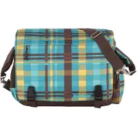 CEEVEE Leather Messenger Bag Manchester caro/petrol