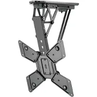 TM Electron TM Elektronische motorisierte TV-Halterung für Deckenmontage, VESA bis zu 400X400, für Bildschirme von 23" bis 55", Verstellung vonLeveling, 108mm Profil, bis zu 30kg.