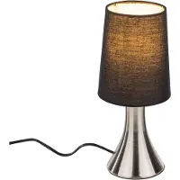Hi AS Tischlampe Antik Nachttischlampe touch Nacht 3 Stufen Schwarz Tischleuchte 30 cm AS