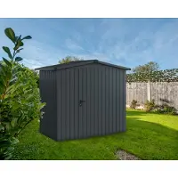 Hörmann Ecostar, Metall-Gerätehaus "Euroline Trend" mit Satteldach ESD 3, anthrazitgrau, 214 x 118 cm, 1-flüglige Tür