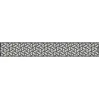 GROEN & JANSSEN GroJa Designeinsatz Leafs - Aluminium Anthrazit 180x30 cm