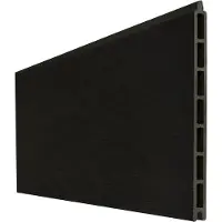GROEN & JANSSEN GroJaSolid Stecksystem Grande Einzelprofil - Premium Farbe: Schwarz co-extrudiert 180 x 24 x 1,9 cm