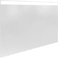 Fackelmann LED-Spiegel Badezimmer Badezimmerspiegel mit LED-Beleuchtung bedienbar durch Sensorschalter Hochwertiger Badspiegel mit Lichtstreifen (100 x 2,5 x 68)