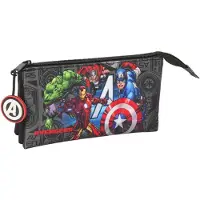 Safta Triple Avengers Vendetta Mäppchen Grau Mann Grau One Size