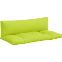 vidaXL Palettenkissen 2-Tlg Knallgrün Stoff 360933