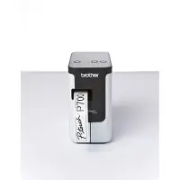 Brother Etikettendrucker P-Touch PT-P700, monochromer Thermotransferdruck, 180 dpi, 30 mm/s, USB, Auto-Cutter, grau-schwarz