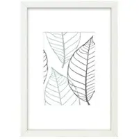 Möbel Kraft Holzbilderrahmen 21x30 cm Iceland , weiß , Holzwerkstoff , Maße (cm): B: 23 H: 32 T: 2.8