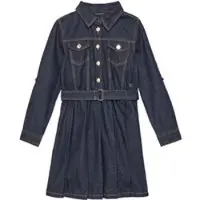 GUESS Jeanskleid J5YK12 D4EU0 Dunkelblau Regular Fit