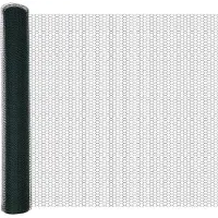 vidaXL Schweißgitterzaun 1 x 10 m PVC Grün