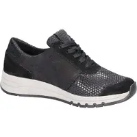 Waldlaufer 957H2 500 001 Damen Sneaker April Schwarz, Schwarz, Gr. 51/2