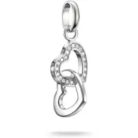 Thomas Sabo Charm-Anhänger verschlungene Herzen Connect Silber