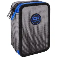 CoolPack Federmäppchen mit drei Fächern und Zubehör Gradient Grey