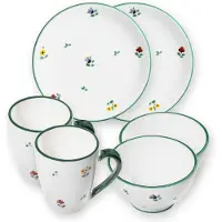 Gmundner Keramik Streublumen, Hüttenfrühstück Cup f.2 P.(6tlg)