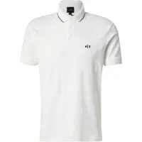 Armani Exchange für Herren. XM001289AF10363U0009 Tailliertes Poloshirt weiß (XL), Lässig, Baumwolle, Kurzarm