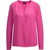 Goldner Elegante Viskosebluse mit V-Ausschnitt in pink | Gr.: 46