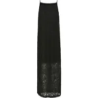 Kaffe Midikleid "Damen Kleid KAlora", Damen, Gr. 36, N-Gr, schwarz (schwarz deep), Obermaterial: 35% Polyamid PA. 35% Viskose CV. 30% Baumwolle CO., Kleider Midikleid