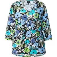Ulla Popken Bluse in schwarz | Gr.: 54-56