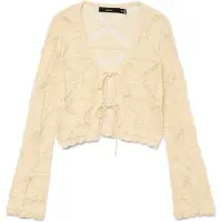 Vero Moda Strickjacke Lola 10337188 Beige Regular Fit