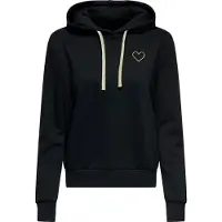 ONLY Kapuzensweatshirt "ONLNOLI L/S HEART HOOD SWT NOOS", Baumwollmischung, regular fit