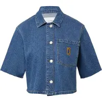 Comma Blouses Blue Denim Größe: 40 | Business hemden Outlet | Damen | Blau