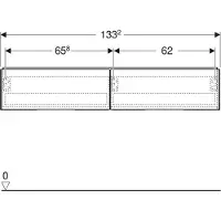 Geberit 505076005 ONE Unterschrank für WT/-Platte