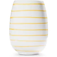 Gmundner Keramik Gelbgeflammt, Vase (H: 15cm)