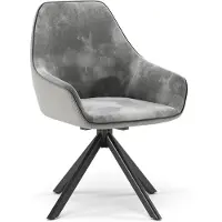 Vicco Loungesessel Eleganza Hellgrau 60 x 89 cm, Model 53202