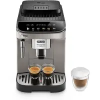 De'Longhi De’Longhi Magnifica Evo, Espressomaschine, 1,8 l, Kaffeebohnen, Gemahlener Kaffee, 1450 W, Schwarz, Titan