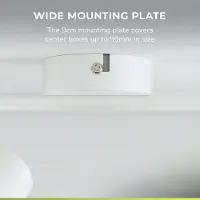 HOFTRONIC™ LED Deckenleuchte 8W 690 Lumen 2700K 2-flammig Weiß IP20 Schwenkbar
