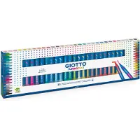 Giotto Turbo Pro Dual Tip Marker Pens, Round Shape, Assorted Colors, 30 Count