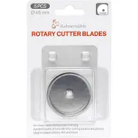 Hahnemuhle Rollklinge 10608881, Ø 45mm, für Rollschneider, gerader Schnitt, Stahl, 5 Stück