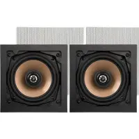 Artsound HPSQ525 5,25 Zoll Wand- und Deckenlautsprecher, 10-100 Watt, für Heim, Badezimmer, Küche,