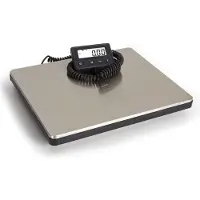 Perel Digitale Paketwaage mit externem LCD-Display, Plattformwaage für Pakete Gepäck Tiere,