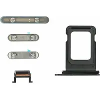 OEM Tasten Set für iPhone 11 Pro Max Ersatz Stummschalttaste space grey