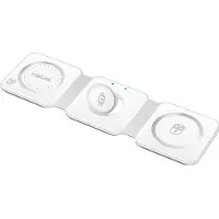 Logilink PA0344, Drinnen, USB, Kabelloses Aufladen, 0,8 m, Weiß